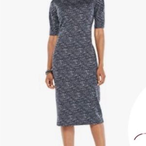 Maggy London Charcoal Midi Dress